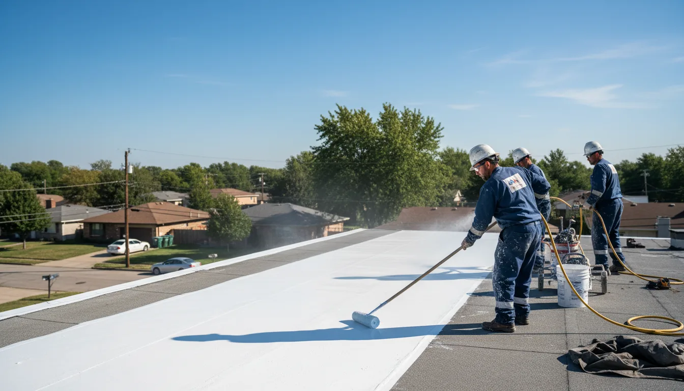 Commercial roof coating in New Boston, IL near me
